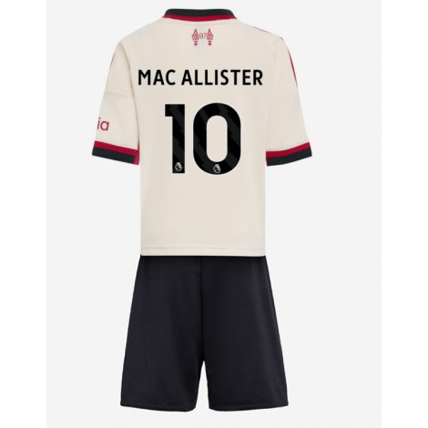 Liverpool Alexis Mac Allister #10 Uit tenue Kids 2025-26 Korte Mouw (+ Korte broeken)