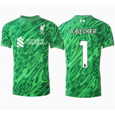 Liverpool Alisson Becker #1 Keeper Uit tenue 2024-25 Korte Mouw Liverpool Alisson Becker #1 Keeper Uit tenue 2024-25 Korte Mouw