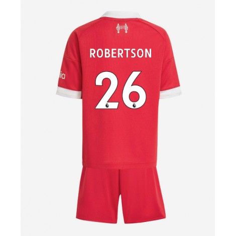 Liverpool Andrew Robertson #26 Thuis tenue Kids 2025-26 Korte Mouw (+ Korte broeken)