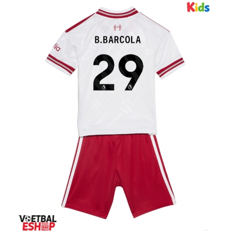 Liverpool Bradley Barcola #29 Uit tenue Kids 2026-27 Korte Mouw (+ Korte broeken)