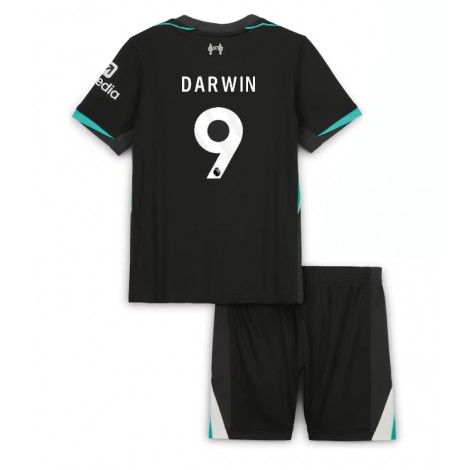 Liverpool Darwin Nunez #9 Uit tenue Kids 2024-25 Korte Mouw (+ Korte broeken)