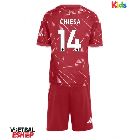 Liverpool Federico Chiesa #14 Thuis tenue Kids 2026-27 Korte Mouw (+ Korte broeken)