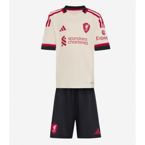 Liverpool Federico Chiesa #14 Uit tenue Kids 2025-26 Korte Mouw (+ Korte broeken)