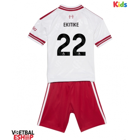 Liverpool Hugo Ekitike #22 Uit tenue Kids 2026-27 Korte Mouw (+ Korte broeken)