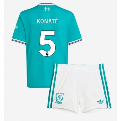 Liverpool Ibrahima Konate #5 Derde tenue Kids 2025-26 Korte Mouw (+ Korte broeken)