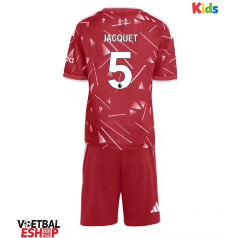 Liverpool Jeremy Jacquet #5 Thuis tenue Kids 2026-27 Korte Mouw (+ Korte broeken)