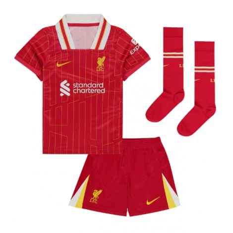 Liverpool Mohamed Salah #11 Thuis tenue Kids 2024-25 Korte Mouw (+ Korte broeken)