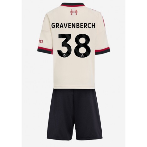 Liverpool Ryan Gravenberch #38 Uit tenue Kids 2025-26 Korte Mouw (+ Korte broeken)