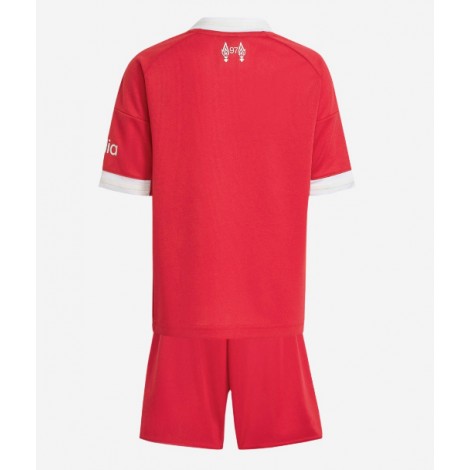 Liverpool Thuis tenue Kids 2025-26 Korte Mouw (+ Korte broeken)