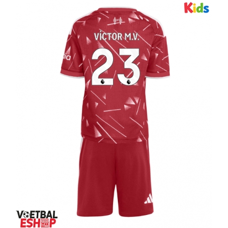 Liverpool Victor Munoz #23 Thuis tenue Kids 2026-27 Korte Mouw (+ Korte broeken)