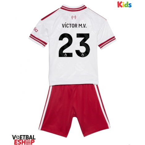 Liverpool Victor Munoz #23 Uit tenue Kids 2026-27 Korte Mouw (+ Korte broeken)