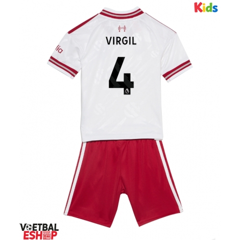 Liverpool Virgil van Dijk #4 Uit tenue Kids 2026-27 Korte Mouw (+ Korte broeken)