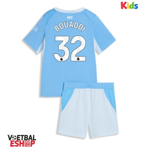 Manchester City Ayyoub Bouaddi #32 Thuis tenue Kids 2026-27 Korte Mouw (+ Korte broeken)