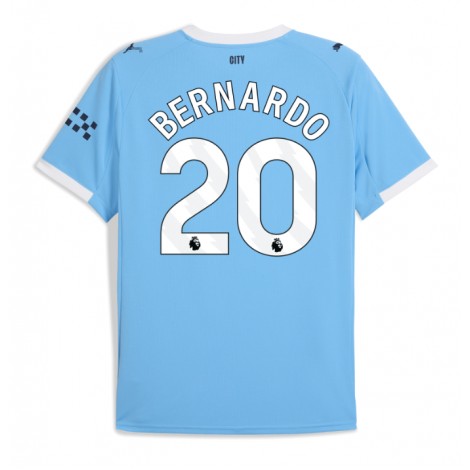 Manchester City Bernardo Silva #20 Thuis tenue 2025-26 Korte Mouw Manchester City Bernardo Silva #20 Thuis tenue 2025-26 Korte Mouw