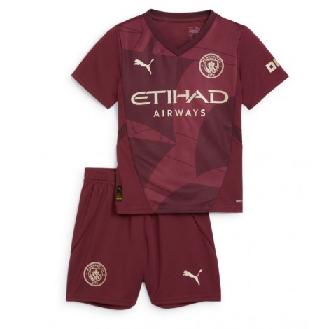 Manchester City Erling Haaland #9 Derde tenue Kids 2024-25 Korte Mouw (+ Korte broeken)
