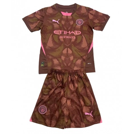 Manchester City Keeper Thuis tenue Kids 2024-25 Korte Mouw (+ Korte broeken)