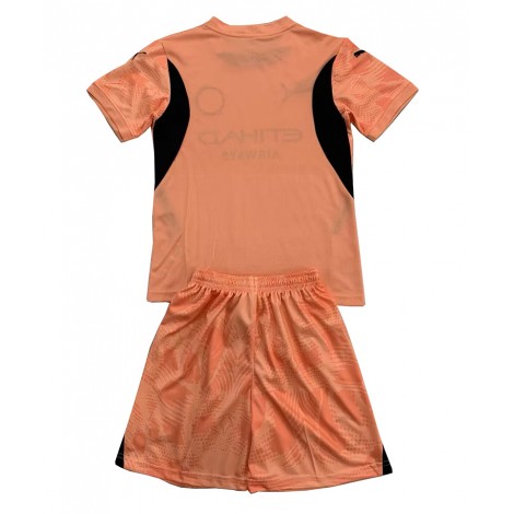 Manchester City Keeper Uit tenue Kids 2024-25 Korte Mouw (+ Korte broeken)