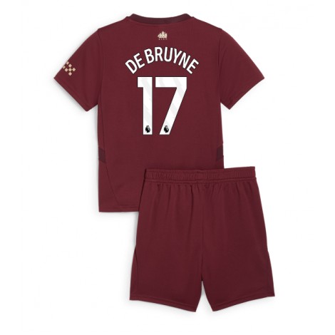 Manchester City Kevin De Bruyne #17 Derde tenue Kids 2024-25 Korte Mouw (+ Korte broeken)