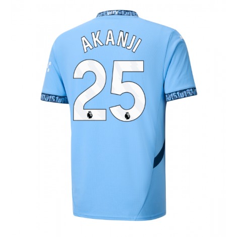 Manchester City Manuel Akanji #25 Thuis tenue 2024-25 Korte Mouw Manchester City Manuel Akanji #25 Thuis tenue 2024-25 Korte Mouw