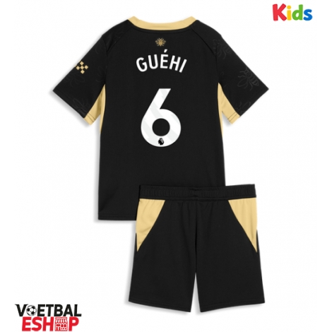 Manchester City Marc Guehi #6 Uit tenue Kids 2026-27 Korte Mouw (+ Korte broeken)