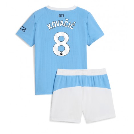 Manchester City Mateo Kovacic #8 Thuis tenue Kids 2025-26 Korte Mouw (+ Korte broeken)