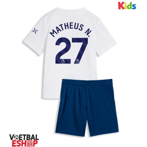 Manchester City Matheus Nunes #27 Derde tenue Kids 2026-27 Korte Mouw (+ Korte broeken)