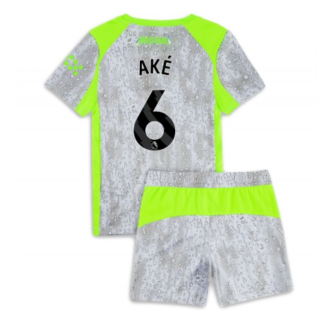 Manchester City Nathan Ake #6 Derde tenue Kids 2025-26 Korte Mouw (+ Korte broeken)