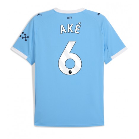 Manchester City Nathan Ake #6 Thuis tenue 2025-26 Korte Mouw Manchester City Nathan Ake #6 Thuis tenue 2025-26 Korte Mouw