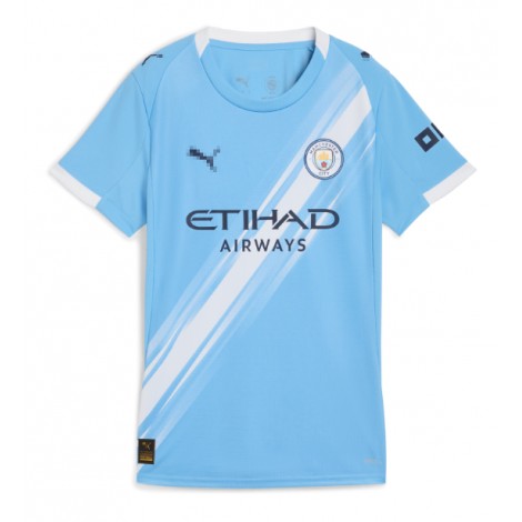 Manchester City Omar Marmoush #7 Thuis tenue Dames 2025-26 Korte Mouw Manchester City Omar Marmoush #7 Thuis tenue Dames 2025-26 Korte Mouw