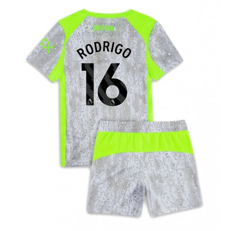 Manchester City Rodri Hernandez #16 Derde tenue Kids 2025-26 Korte Mouw (+ Korte broeken)
