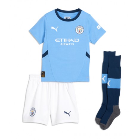 Manchester City Rodri Hernandez #16 Thuis tenue Kids 2024-25 Korte Mouw (+ Korte broeken)
