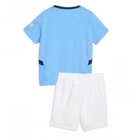 Manchester City Thuis tenue Kids 2024-25 Korte Mouw (+ Korte broeken)