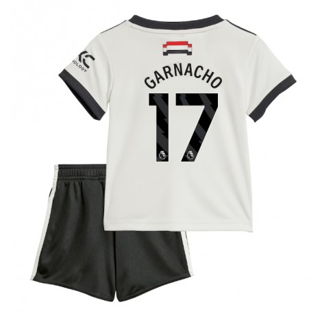 Manchester United Alejandro Garnacho #17 Derde tenue Kids 2024-25 Korte Mouw (+ Korte broeken)