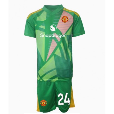 Manchester United Andre Onana #24 Keeper Derde tenue Kids 2024-25 Korte Mouw (+ Korte broeken)