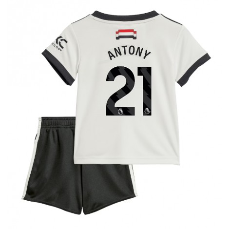 Manchester United Antony #21 Derde tenue Kids 2024-25 Korte Mouw (+ Korte broeken)