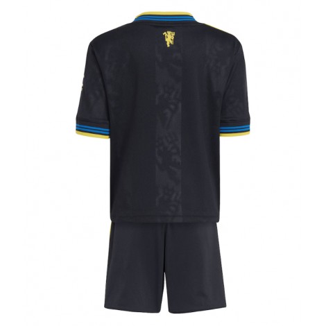 Manchester United Derde tenue Kids 2025-26 Korte Mouw (+ Korte broeken)