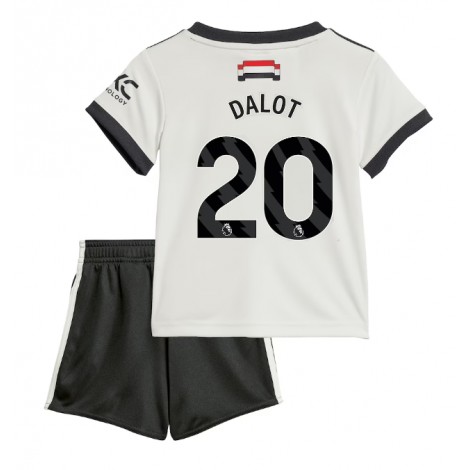 Manchester United Diogo Dalot #20 Derde tenue Kids 2024-25 Korte Mouw (+ Korte broeken)