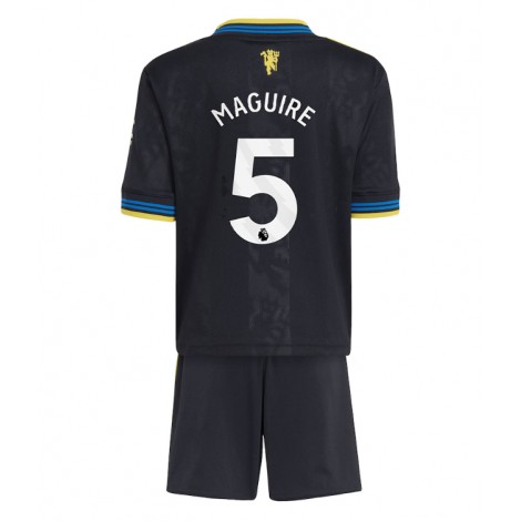 Manchester United Harry Maguire #5 Derde tenue Kids 2025-26 Korte Mouw (+ Korte broeken)