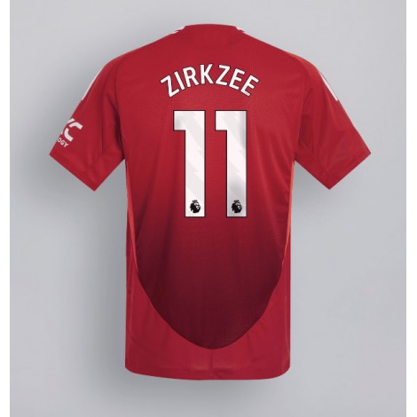 Manchester United Joshua Zirkzee #11 Thuis tenue 2024-25 Korte Mouw Manchester United Joshua Zirkzee #11 Thuis tenue 2024-25 Korte Mouw