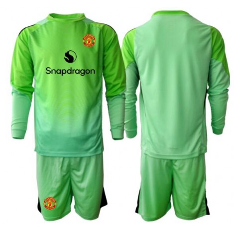 Manchester United Keeper Derde tenue Kids 2025-26 Lange Mouw (+ Korte broeken)