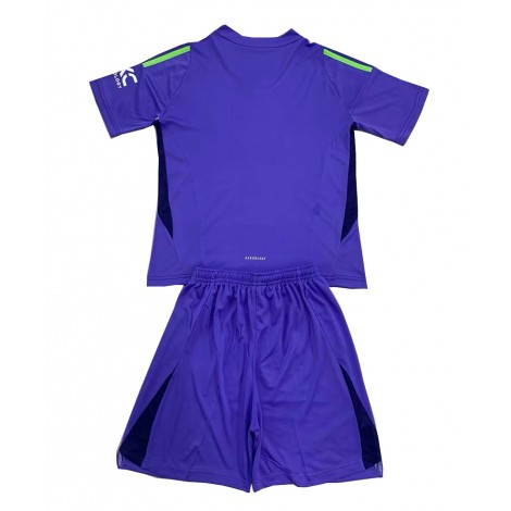 Manchester United Keeper Thuis tenue Kids 2024-25 Korte Mouw (+ Korte broeken)