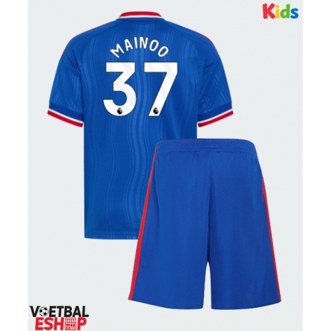 Manchester United Kobbie Mainoo #37 Uit tenue Kids 2026-27 Korte Mouw (+ Korte broeken)