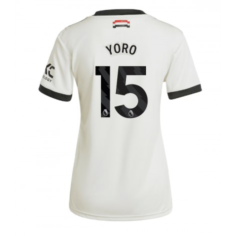 Manchester United Leny Yoro #15 Derde tenue Dames 2024-25 Korte Mouw