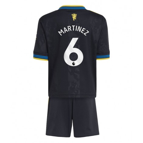 Manchester United Lisandro Martinez #6 Derde tenue Kids 2025-26 Korte Mouw (+ Korte broeken)