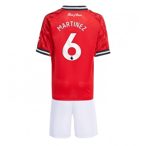 Manchester United Lisandro Martinez #6 Thuis tenue Kids 2025-26 Korte Mouw (+ Korte broeken)