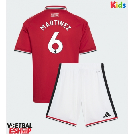 Manchester United Lisandro Martinez #6 Thuis tenue Kids 2026-27 Korte Mouw (+ Korte broeken)