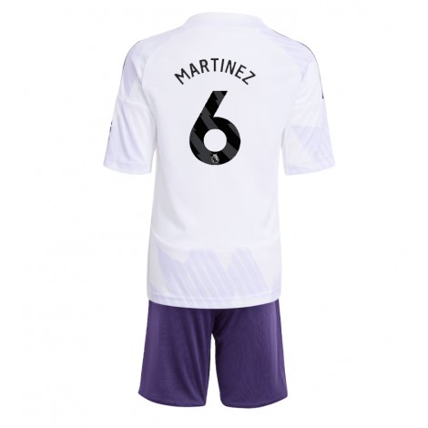 Manchester United Lisandro Martinez #6 Uit tenue Kids 2025-26 Korte Mouw (+ Korte broeken)