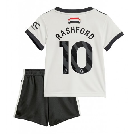 Manchester United Marcus Rashford #10 Derde tenue Kids 2024-25 Korte Mouw (+ Korte broeken)