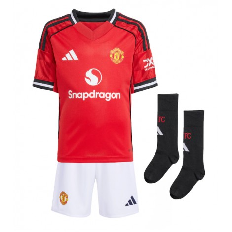 Manchester United Marcus Rashford #10 Thuis tenue Kids 2025-26 Korte Mouw (+ Korte broeken)