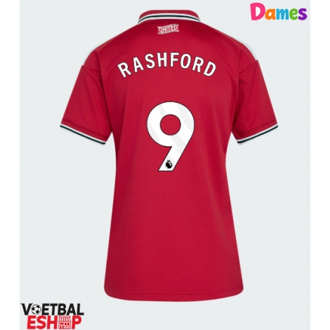Manchester United Marcus Rashford #9 Thuis tenue Dames 2026-27 Korte Mouw